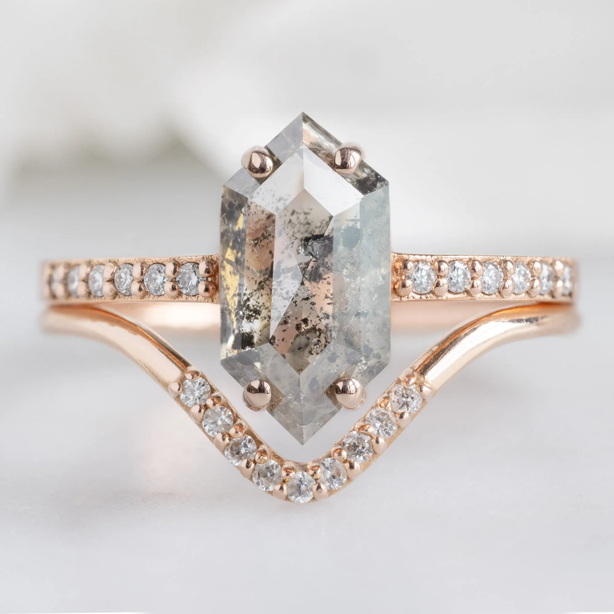 Design Your Own Custom | Hexagon Diamond Engagement Ring