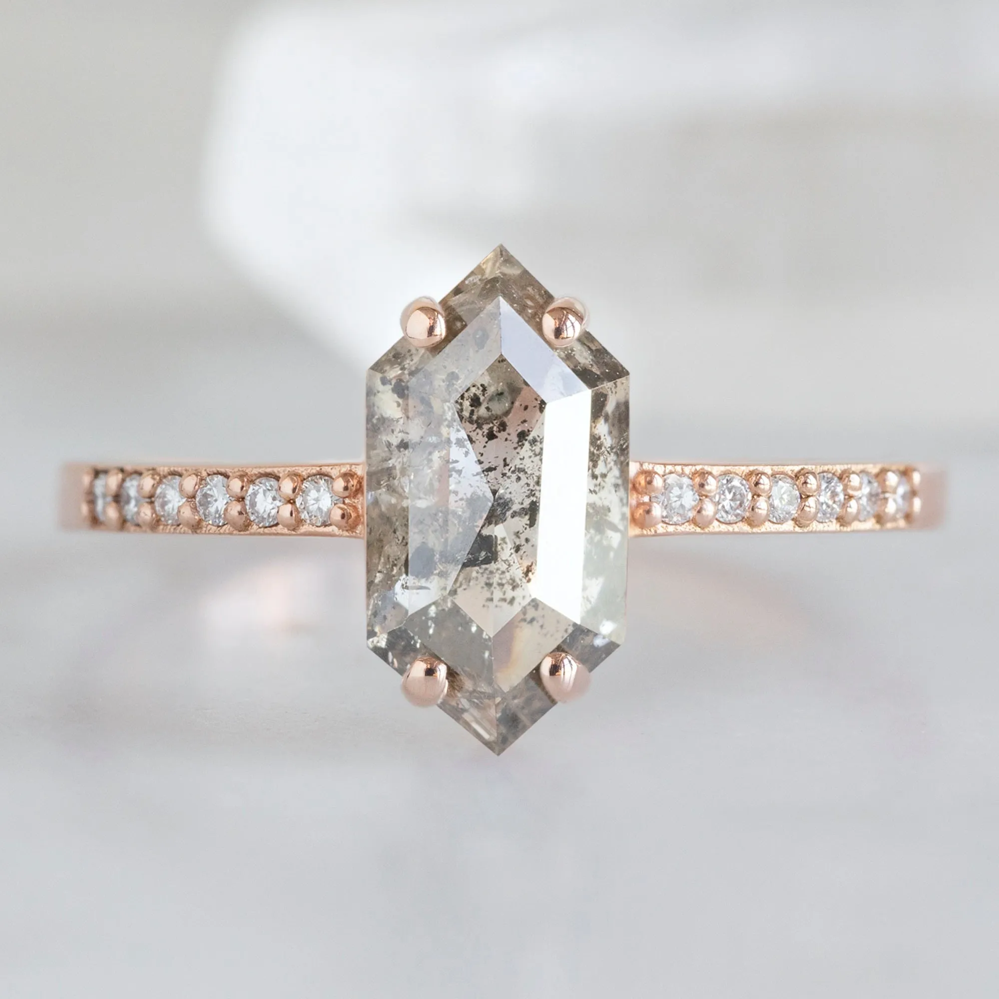 Design Your Own Custom | Hexagon Diamond Engagement Ring