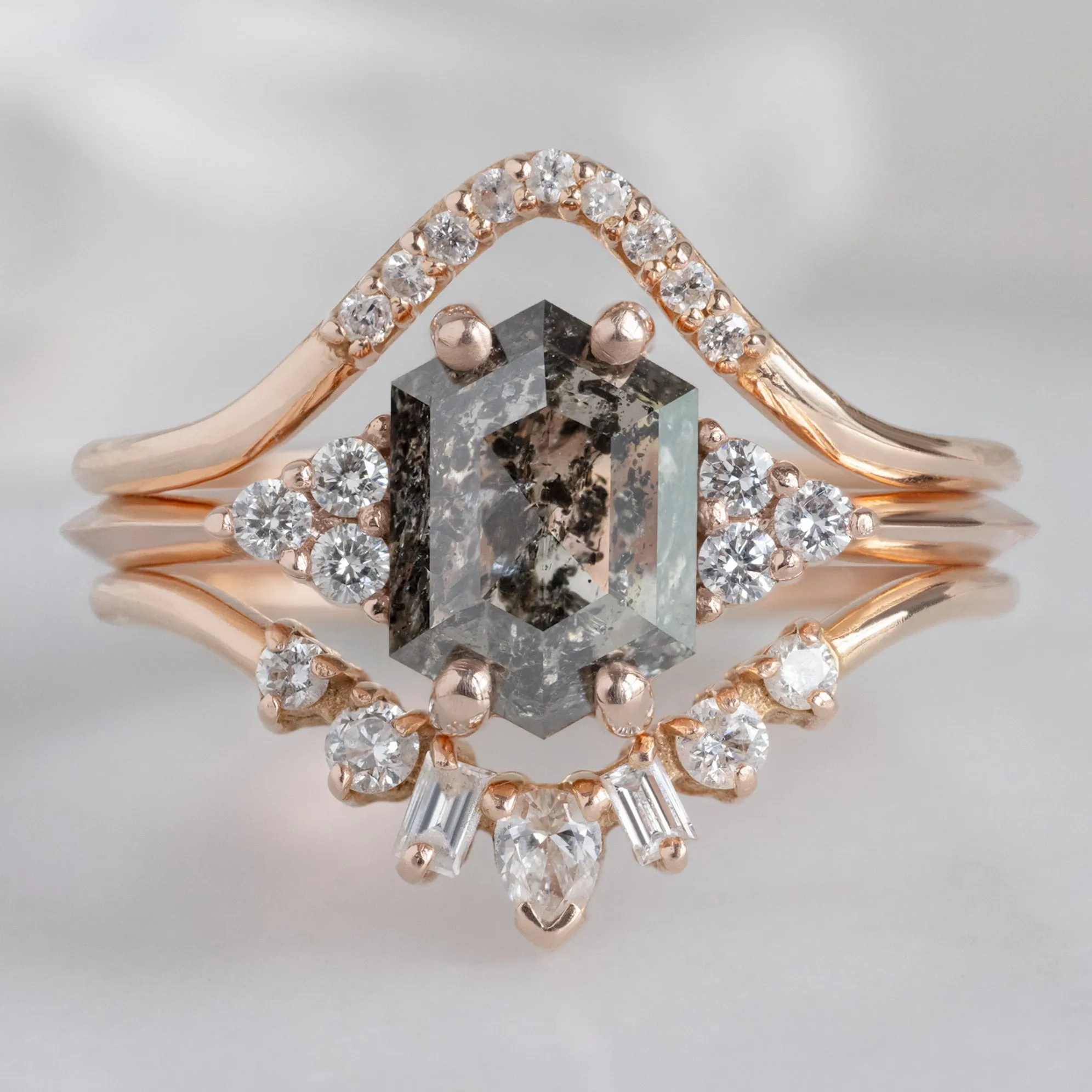 Design Your Own Custom | Hexagon Diamond Engagement Ring