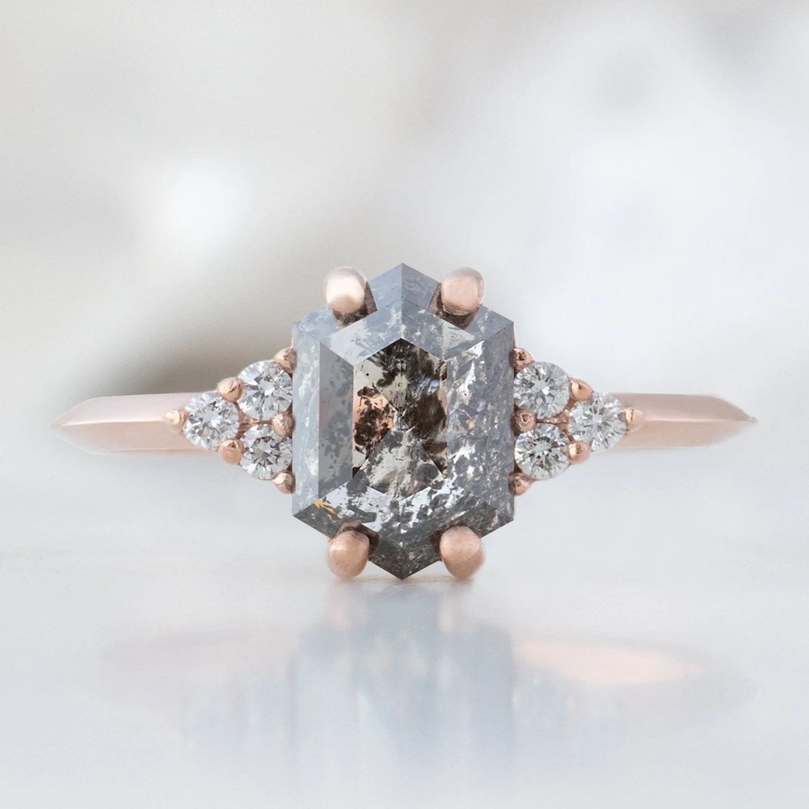 Design Your Own Custom | Hexagon Diamond Engagement Ring