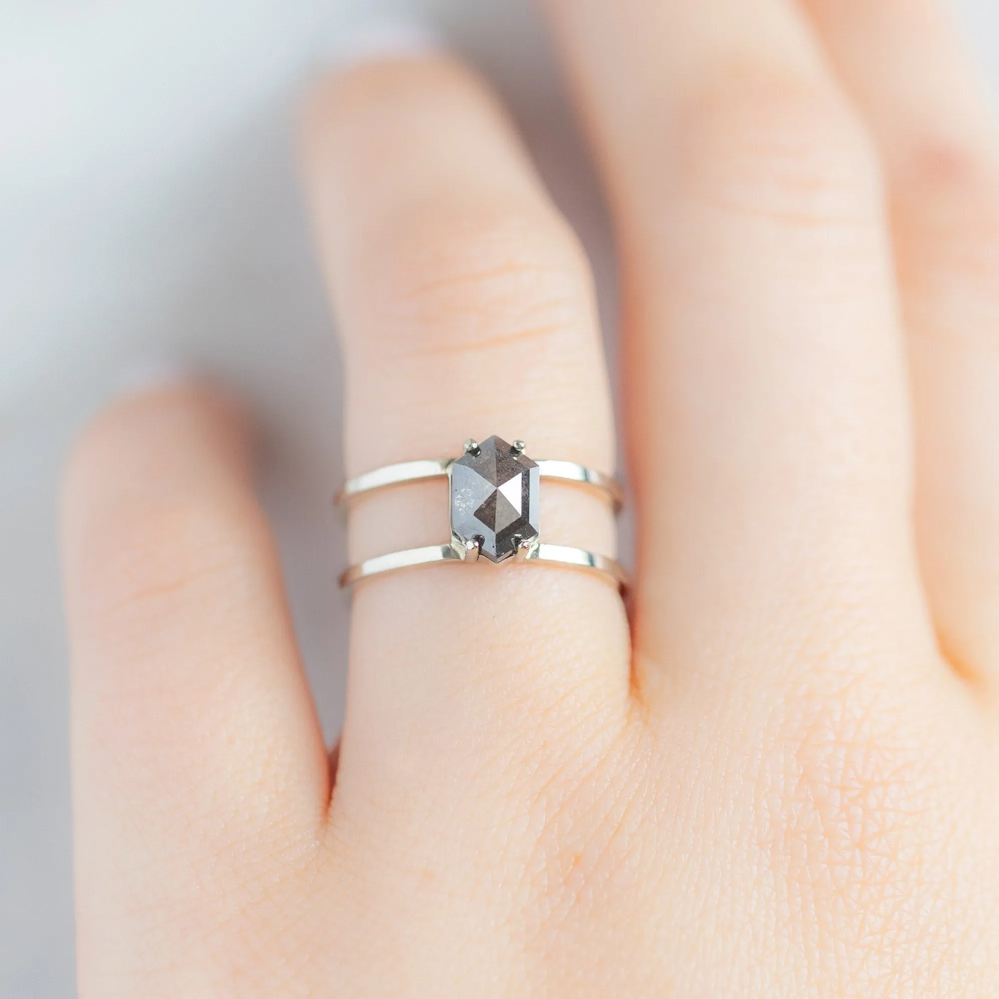 Design Your Own Custom | Hexagon Diamond Engagement Ring