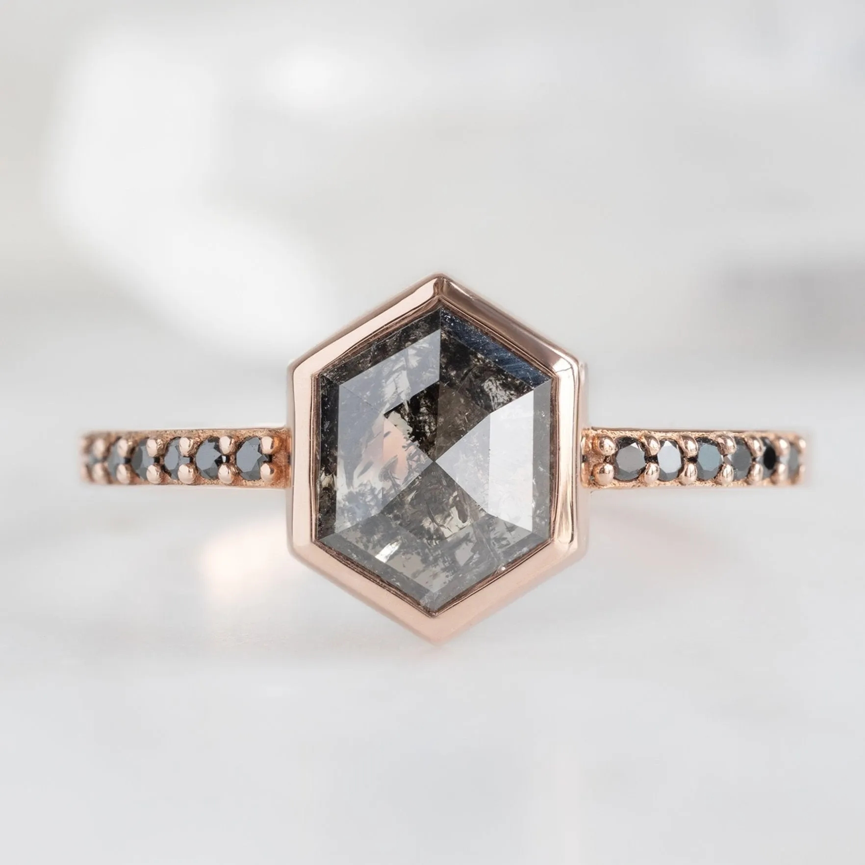 Design Your Own Custom | Hexagon Diamond Engagement Ring