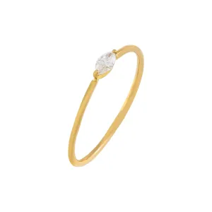 Diamond Marquise Dainty Ring 14K
