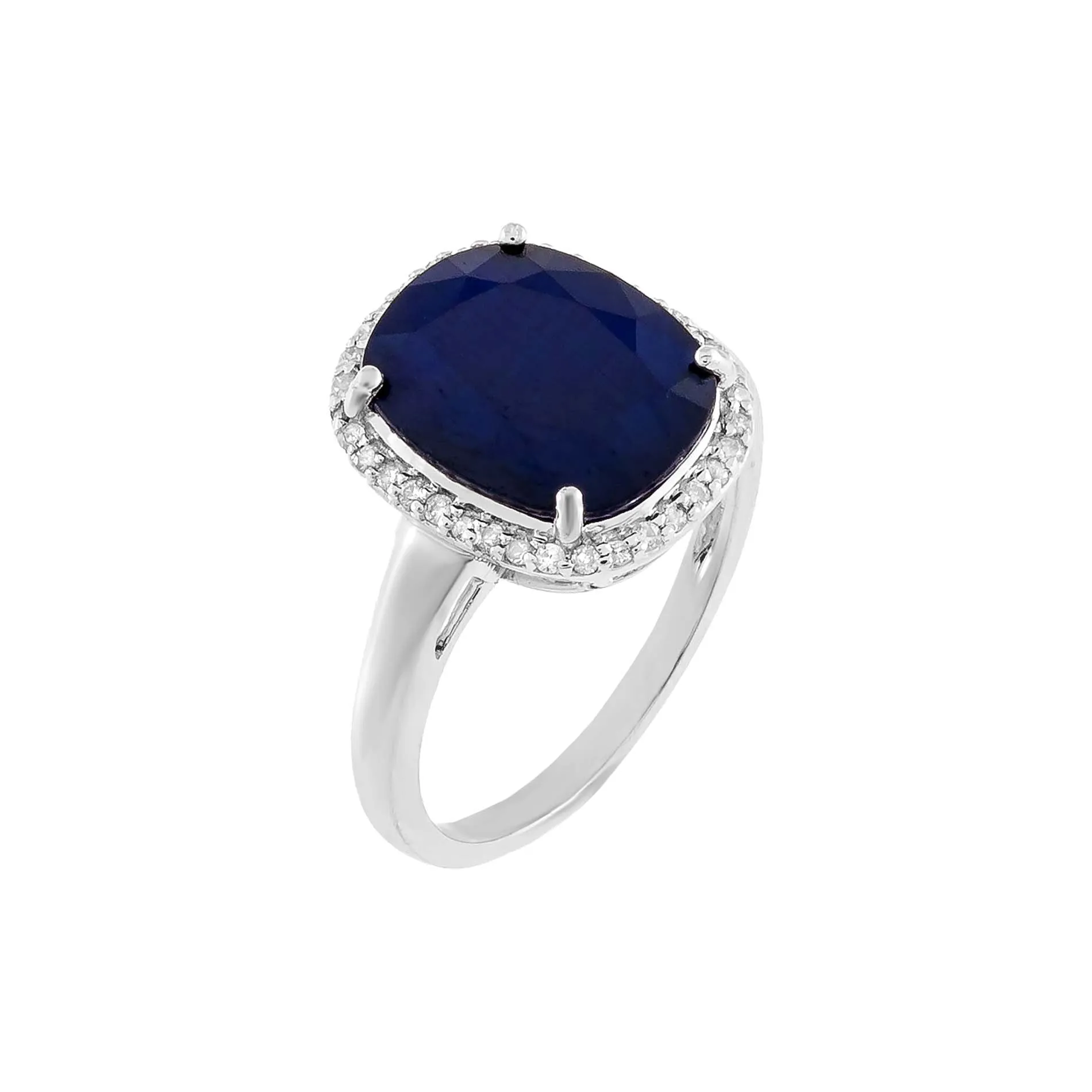 Diamond X Sapphire Ring 14K