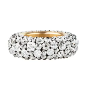 Domed Diamond Eternity Band