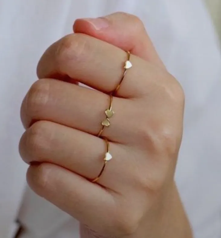 DOUBLE HEART RING