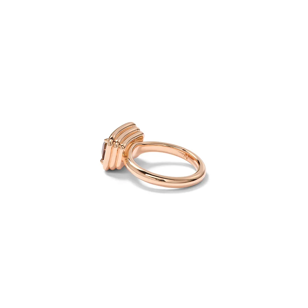 East West Stacked Sleeping Solitaire - Bi-color Tourmaline