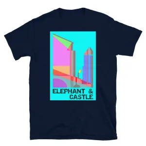 Elephant and Castle London | Turquoise Abstract Pop | Short-Sleeve Unisex T-Shirt