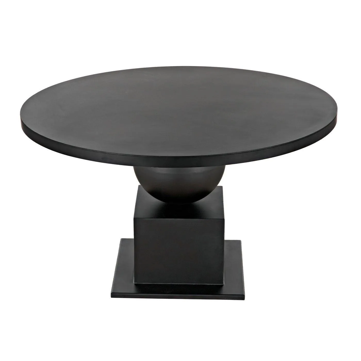 Emira Dining Table, Black Metal