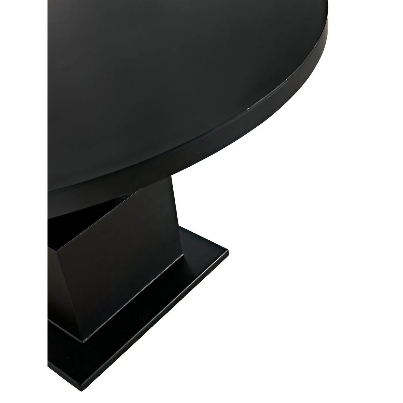 Emira Dining Table, Black Metal