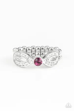 Extra Side Of Elegance - Pink Ring