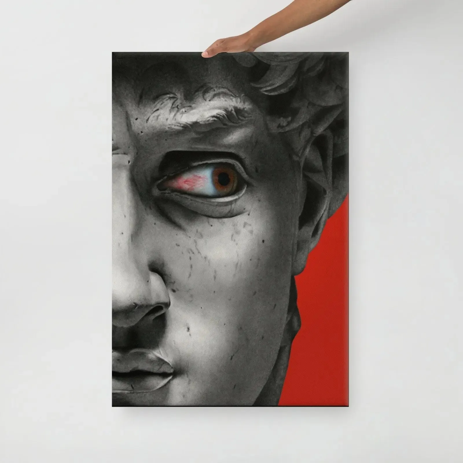 Eye of David: A Bold Canvas Masterpiece – Where Classical Art Meets Modern Edge