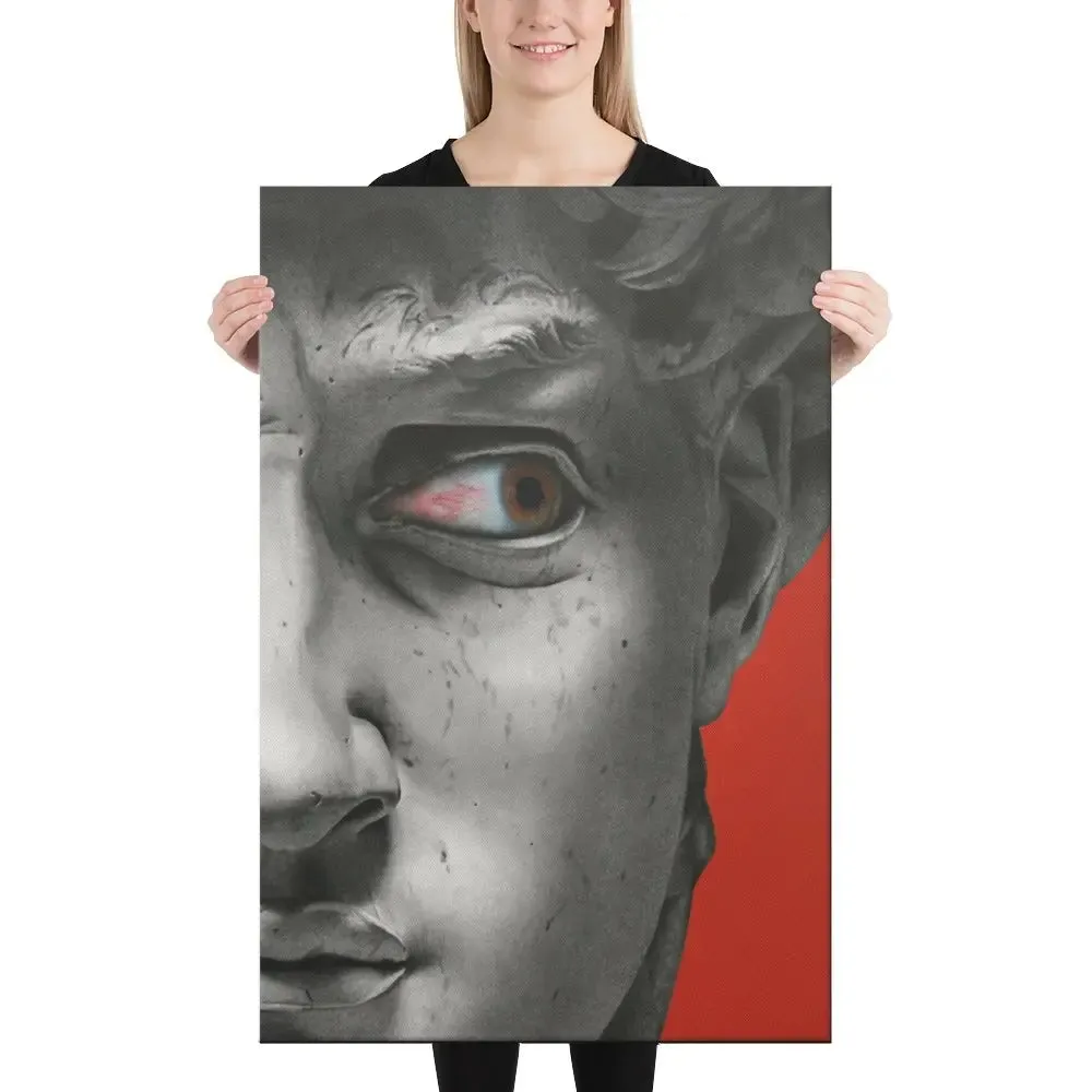 Eye of David: A Bold Canvas Masterpiece – Where Classical Art Meets Modern Edge