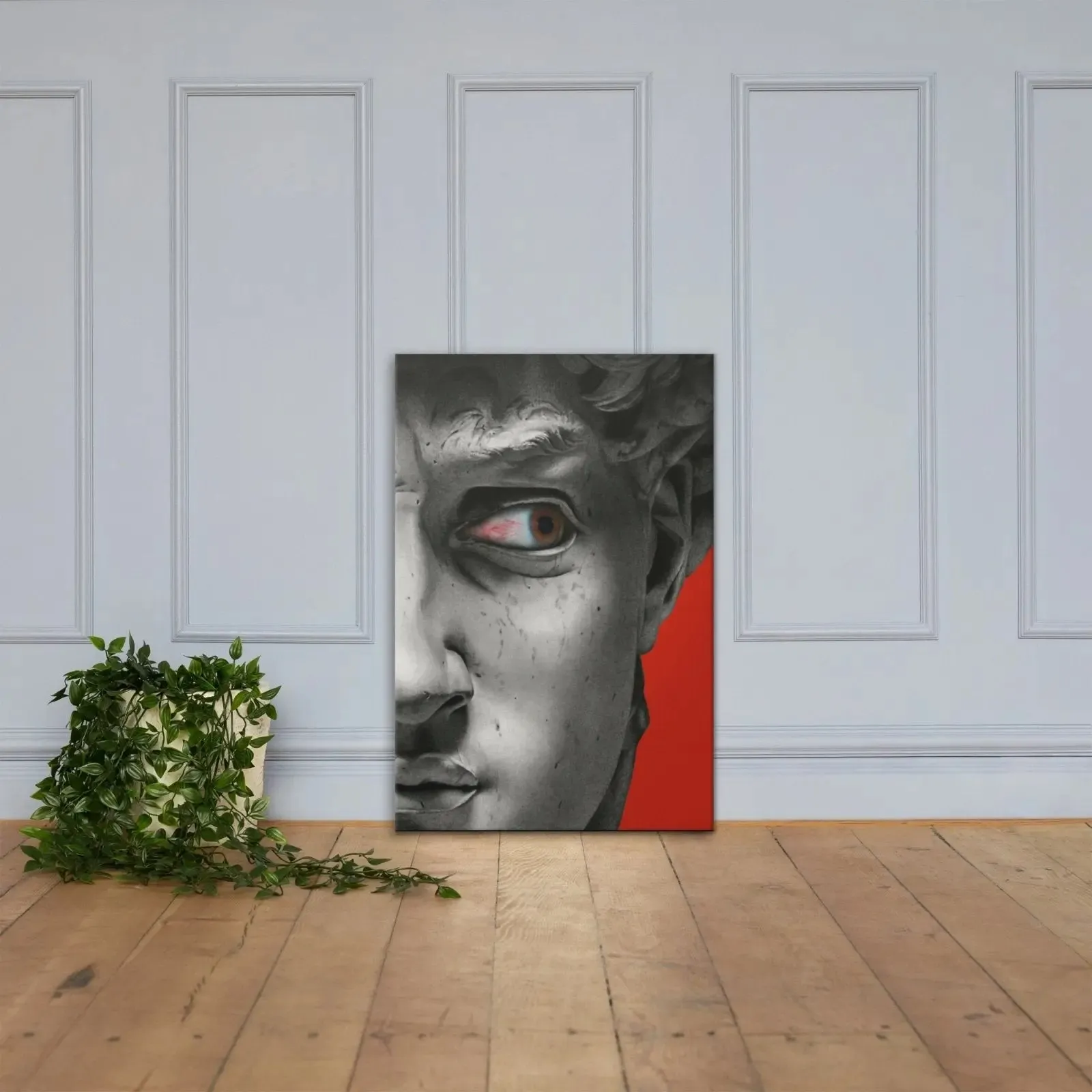 Eye of David: A Bold Canvas Masterpiece – Where Classical Art Meets Modern Edge