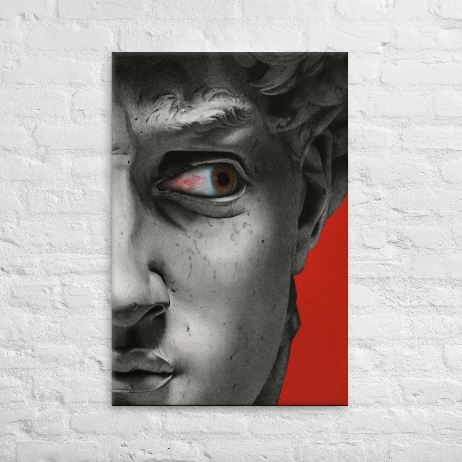Eye of David: A Bold Canvas Masterpiece – Where Classical Art Meets Modern Edge