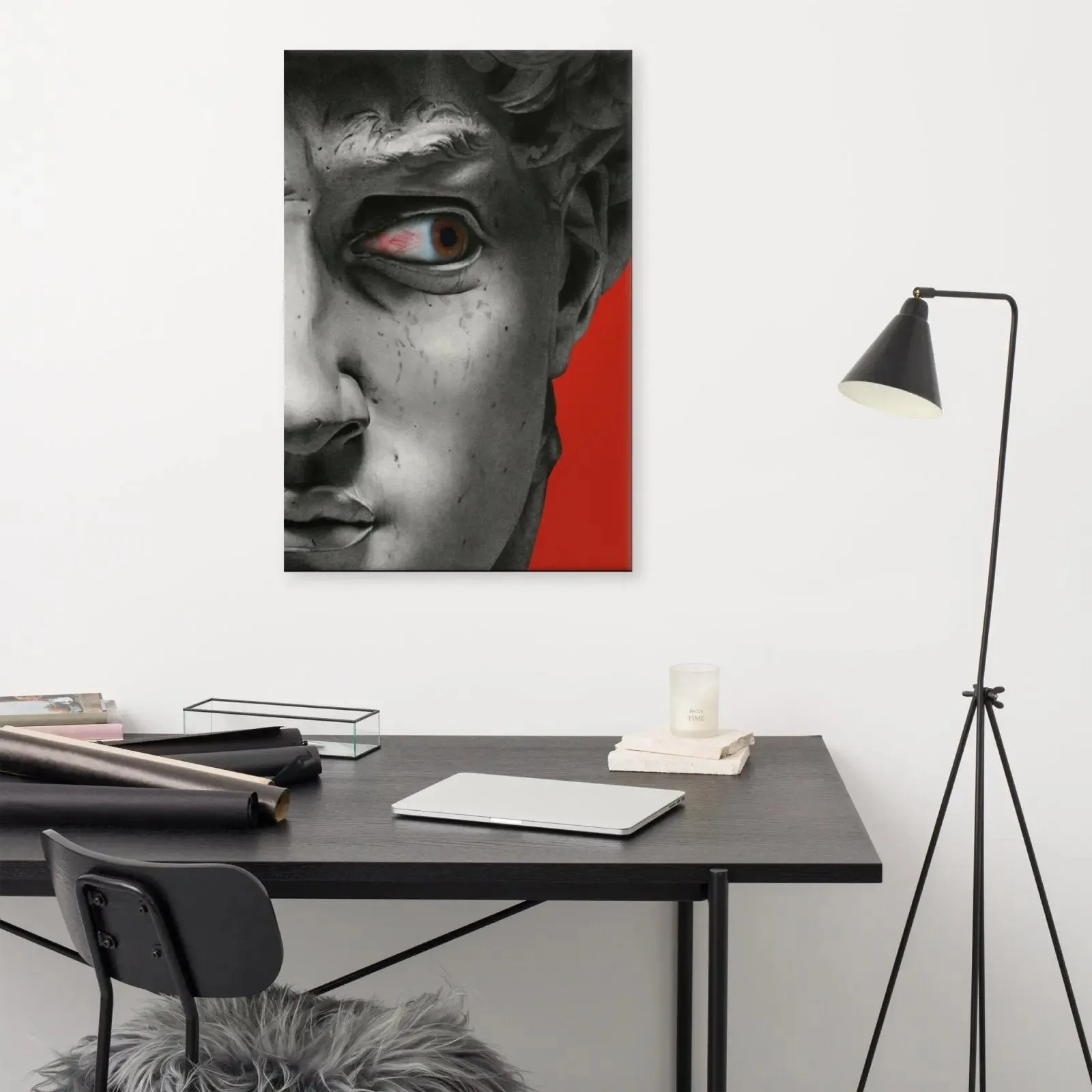 Eye of David: A Bold Canvas Masterpiece – Where Classical Art Meets Modern Edge