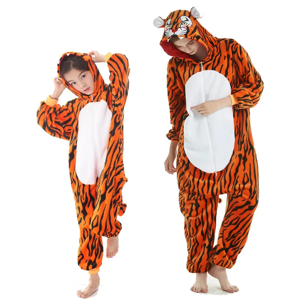 Fantasia Infantil Unissex Tigre Macacão De Alta Qualidade - Promoção de carnaval 2025