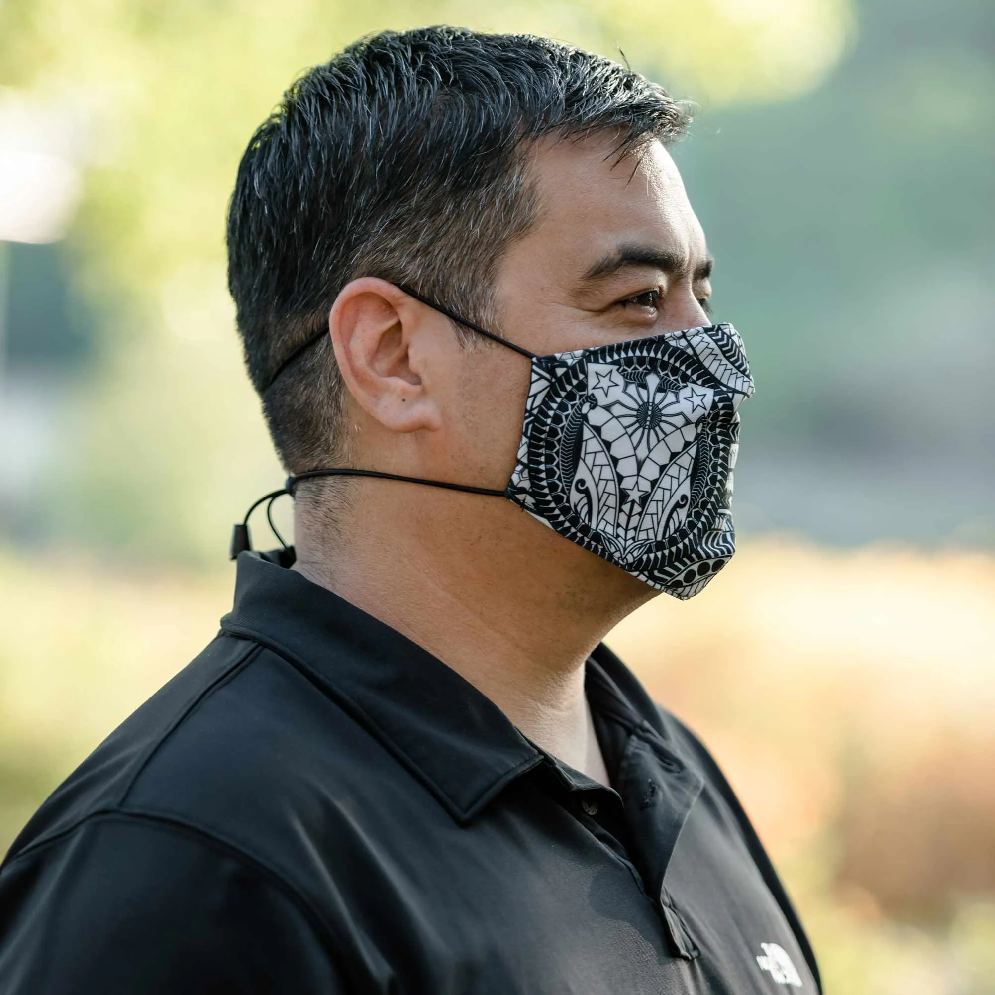 Filipino Tattoo Mask with pocket