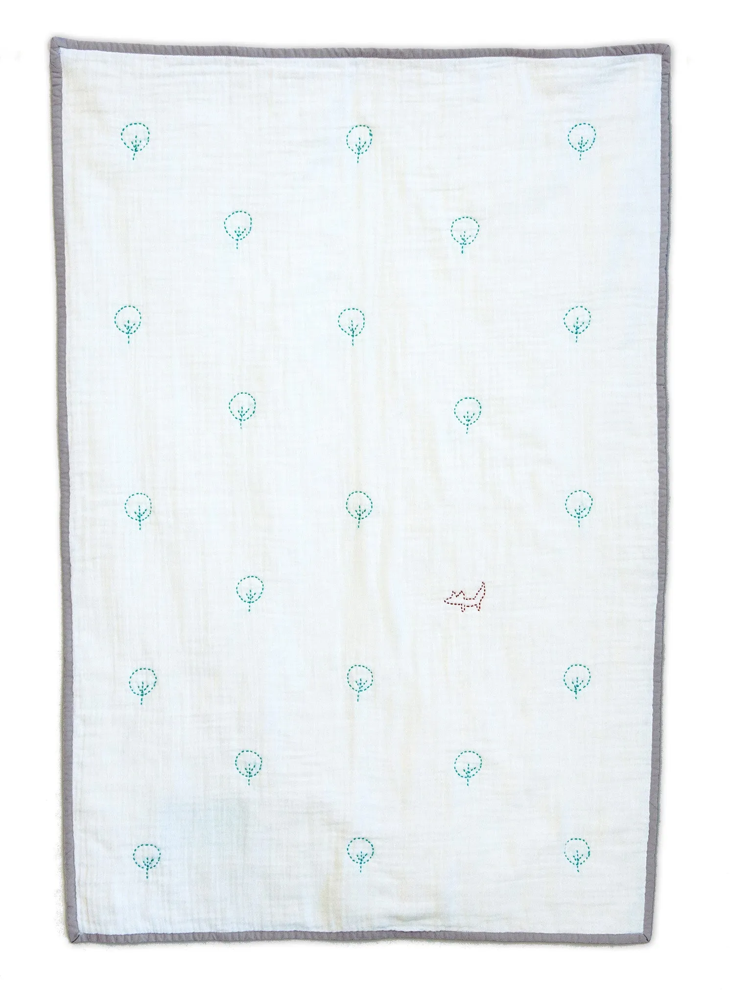 Forest & Fox Organic Quilt Blanket