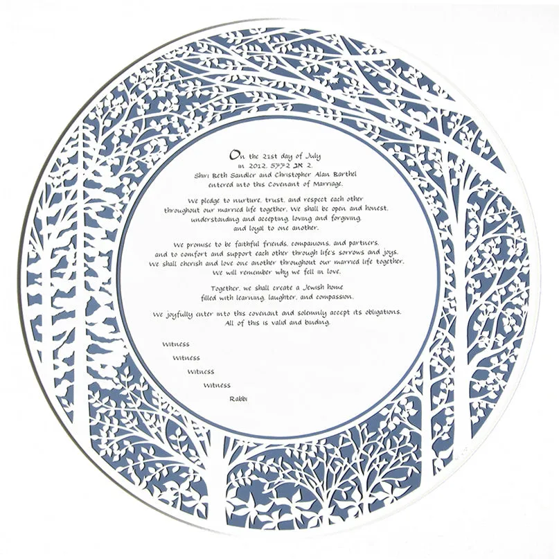 Forest Woodland Ketubah