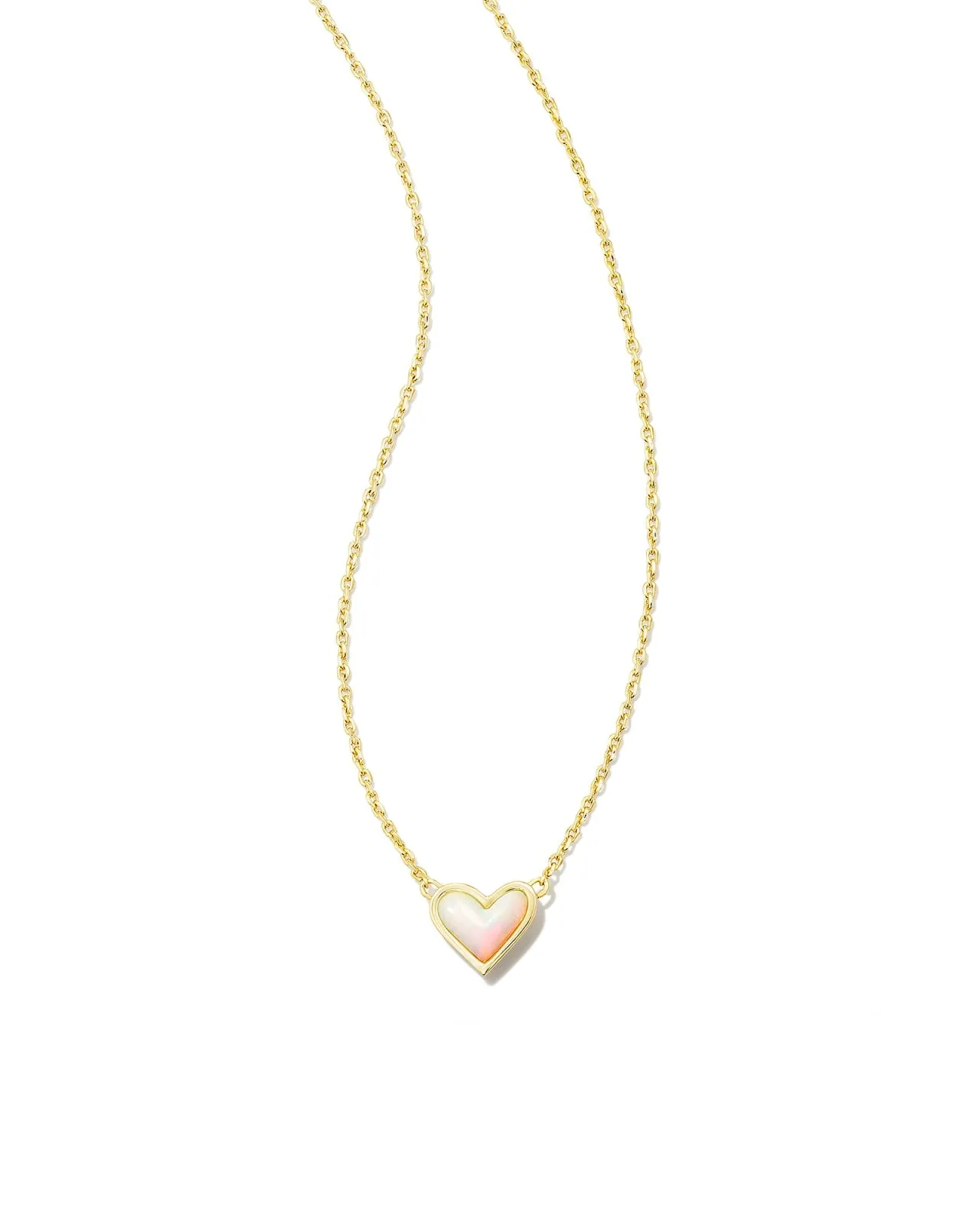 FRAMED ARI HEART SHORT PENDANT NECKLACE