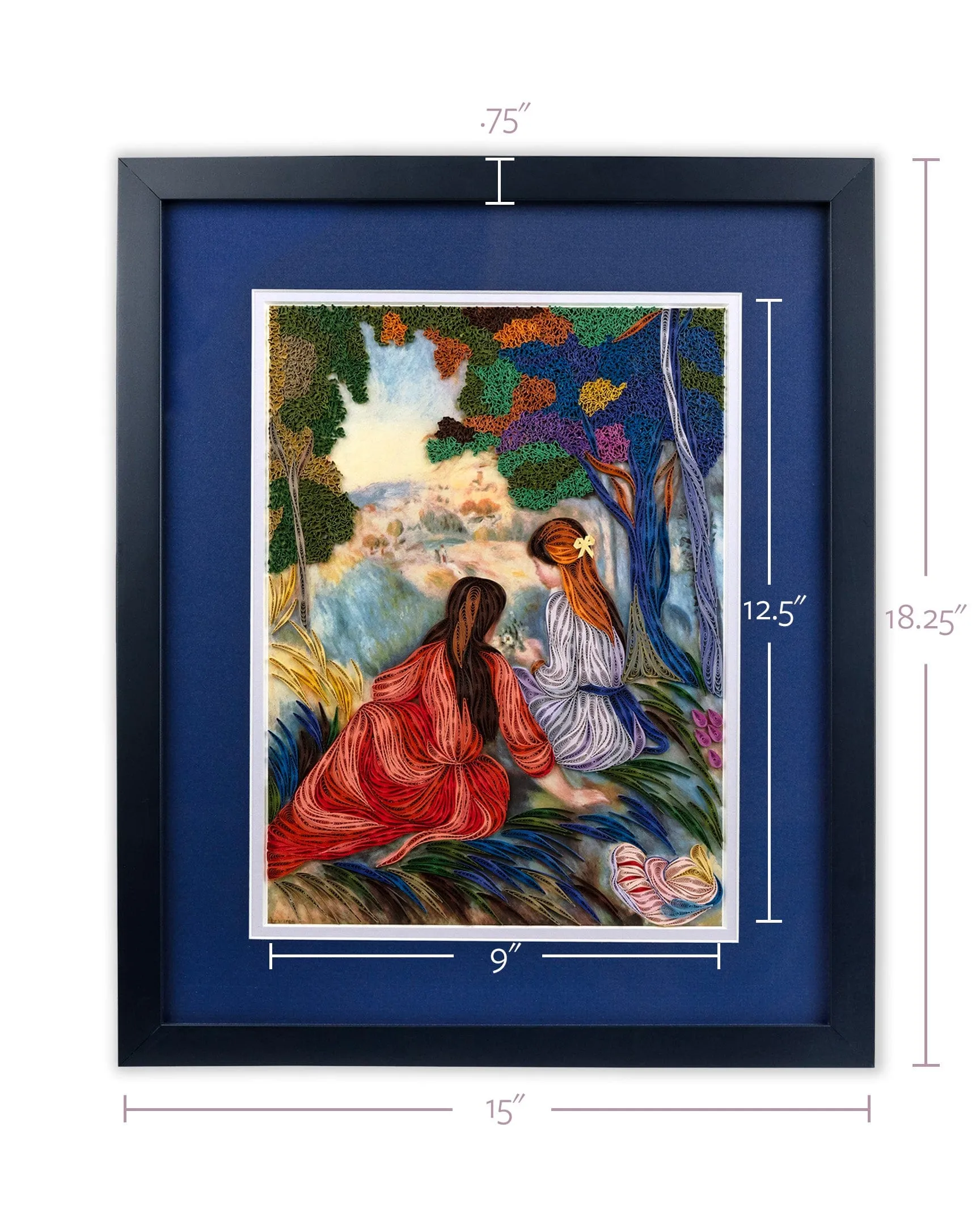 Framed Art-Size Artist Series - In the Meadow, Renoir