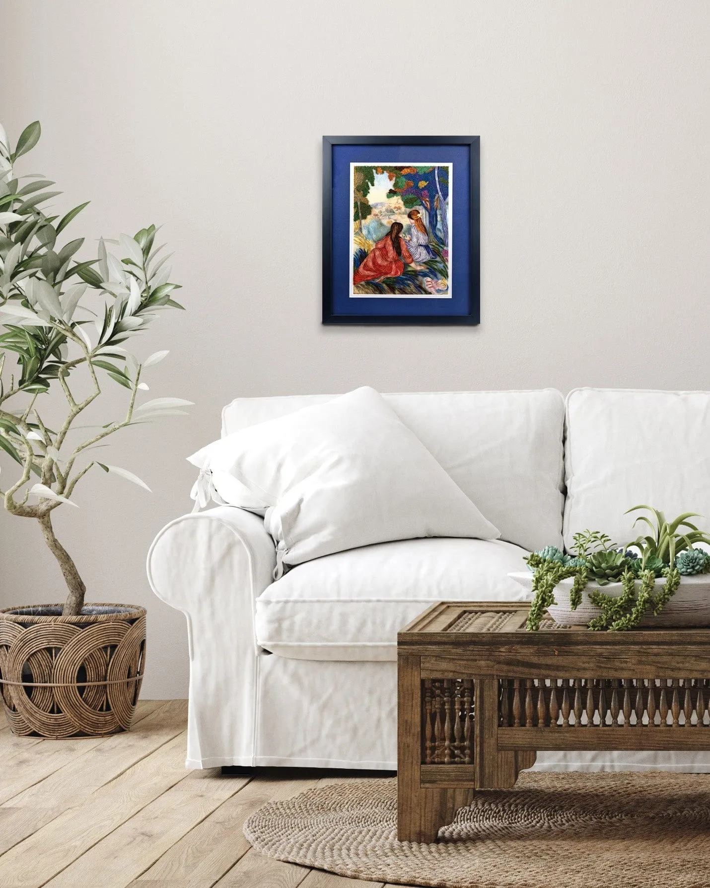 Framed Art-Size Artist Series - In the Meadow, Renoir