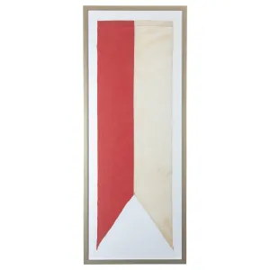 Framed Belgian Swallowtail Banner Flag