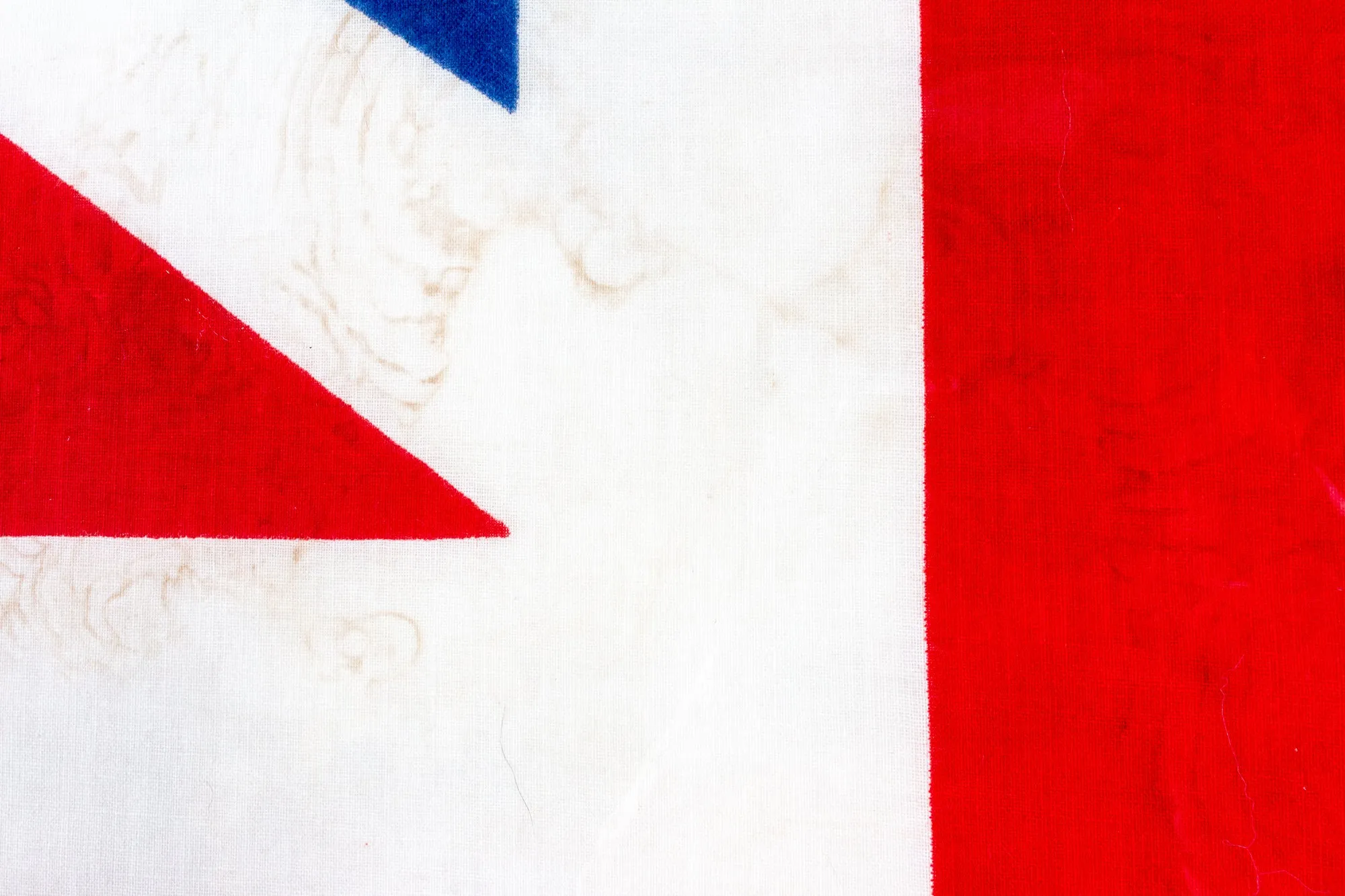Framed Vintage Union Jack Flag found in France