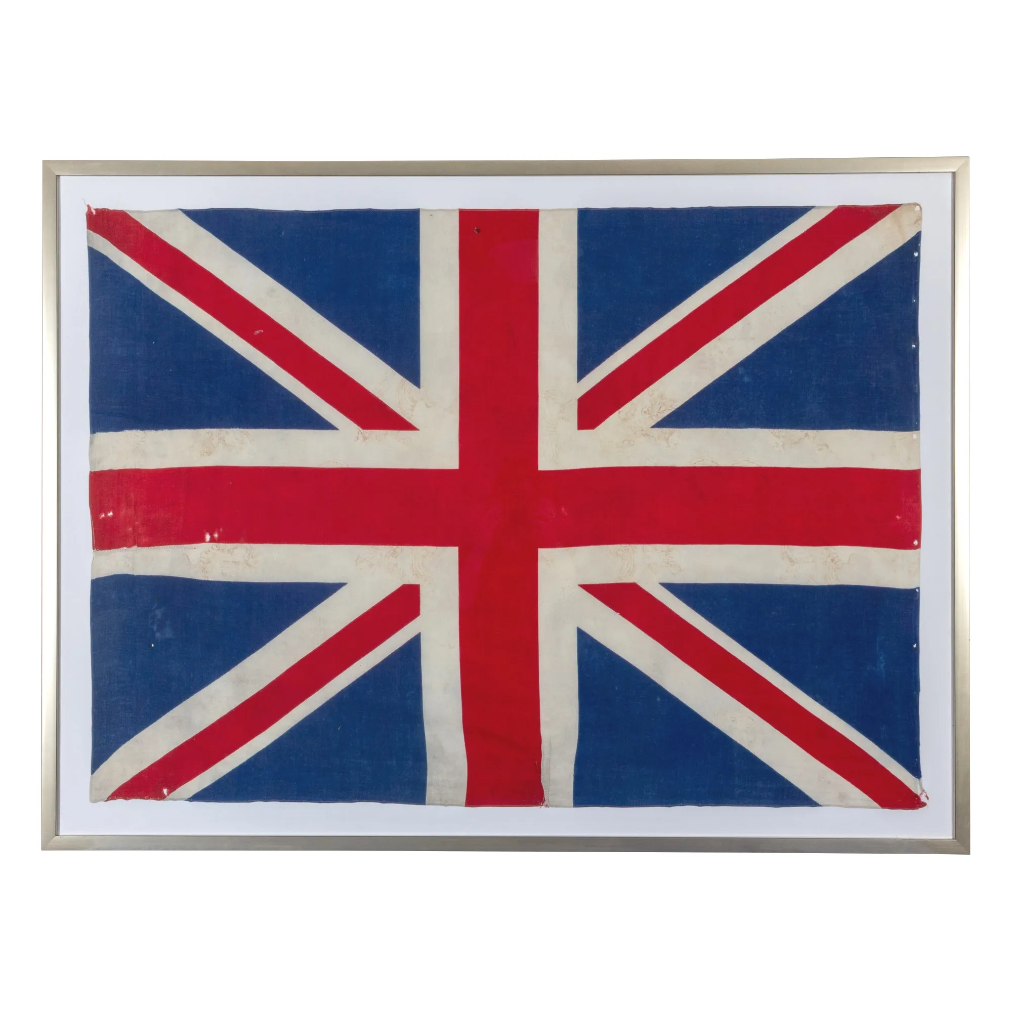 Framed Vintage Union Jack Flag found in France