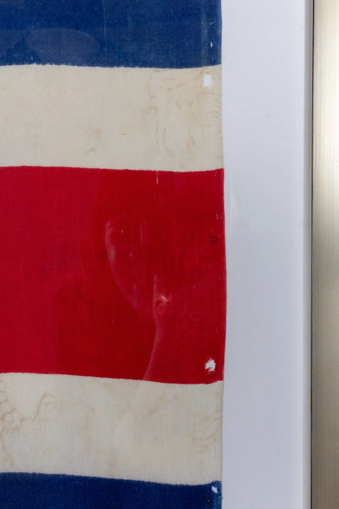 Framed Vintage Union Jack Flag found in France