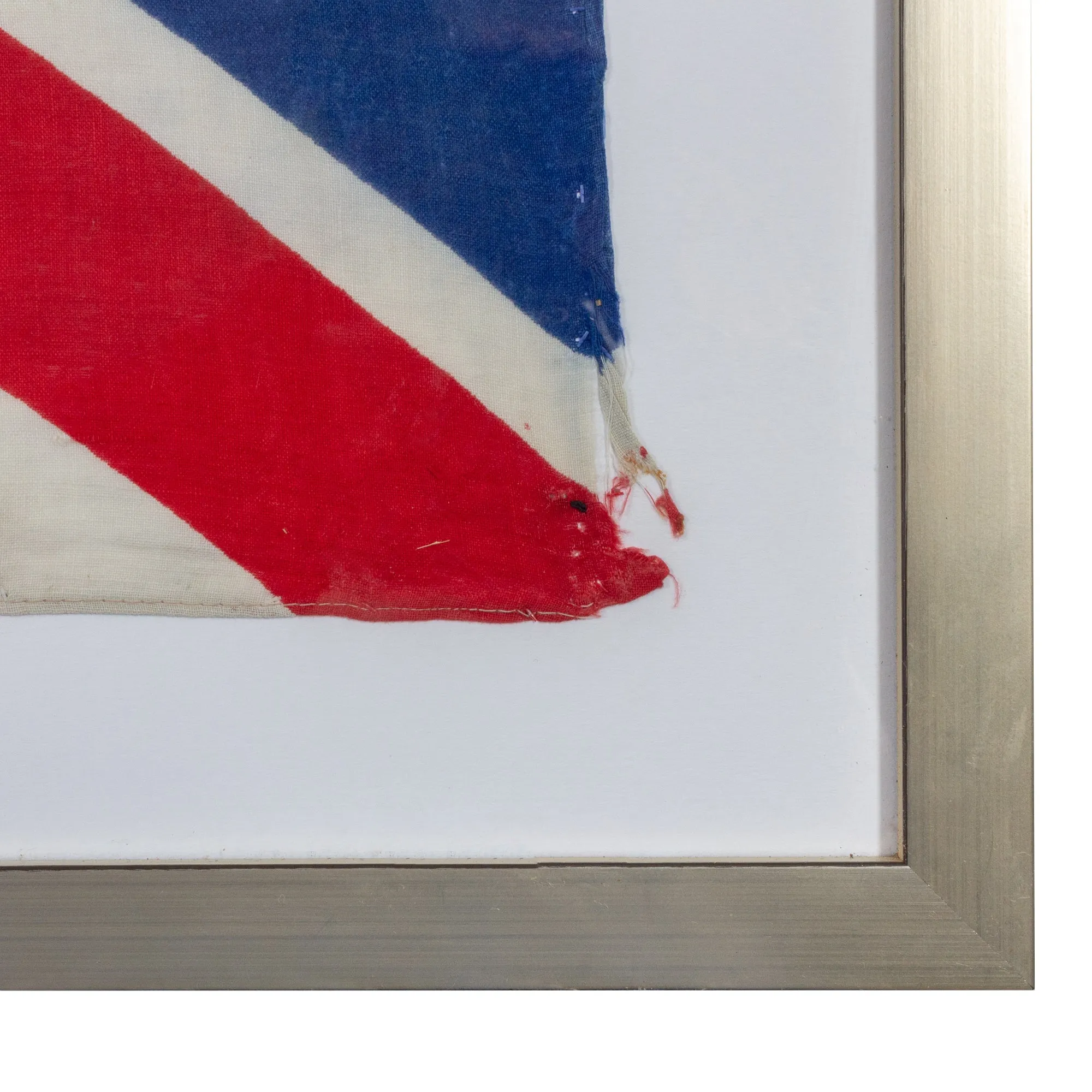 Framed Vintage Union Jack Flag found in France