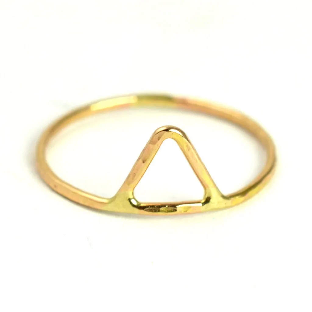 Geometric Triangle Stackable Ring