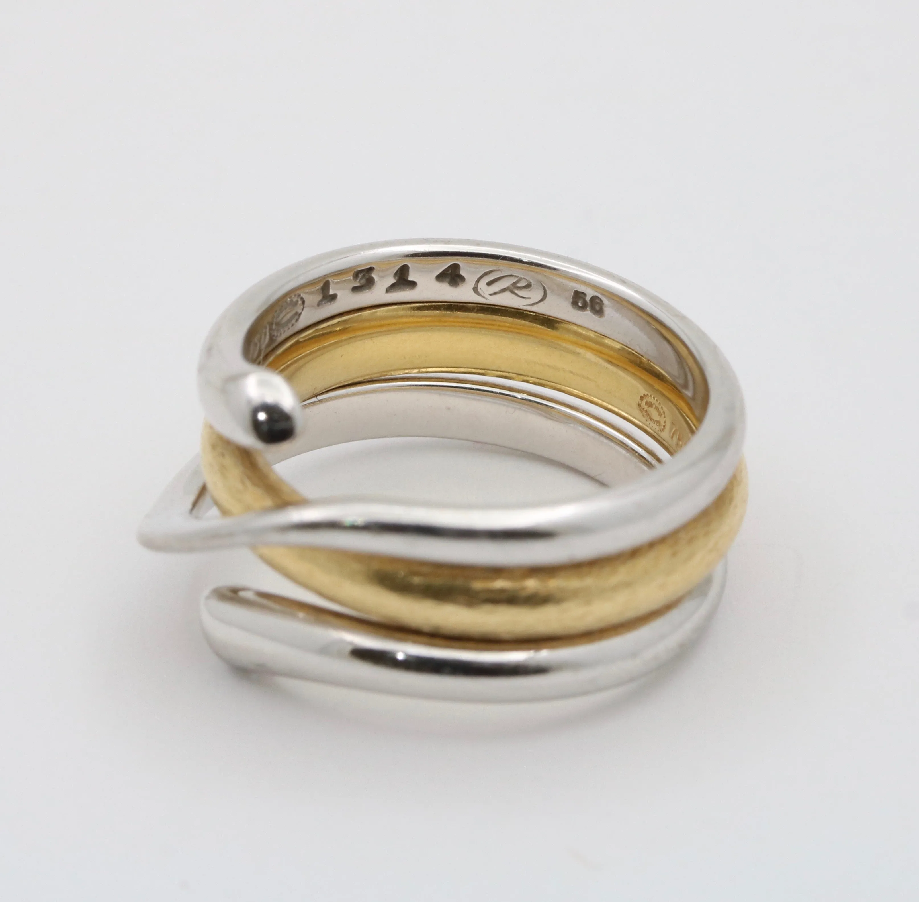 Georg Jensen Magic Combination 18K Gold Nesting Rings, Size 7.5