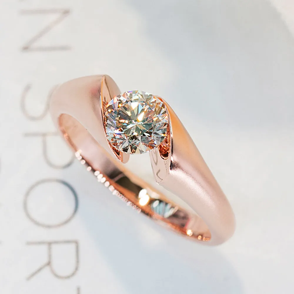 GIA Diamond Modern Design Engagement Ring