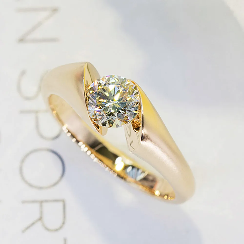 GIA Diamond Modern Design Engagement Ring