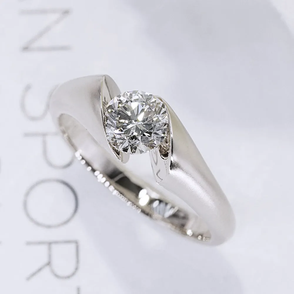 GIA Diamond Modern Design Engagement Ring
