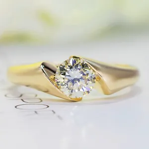 GIA Diamond Modern Design Engagement Ring