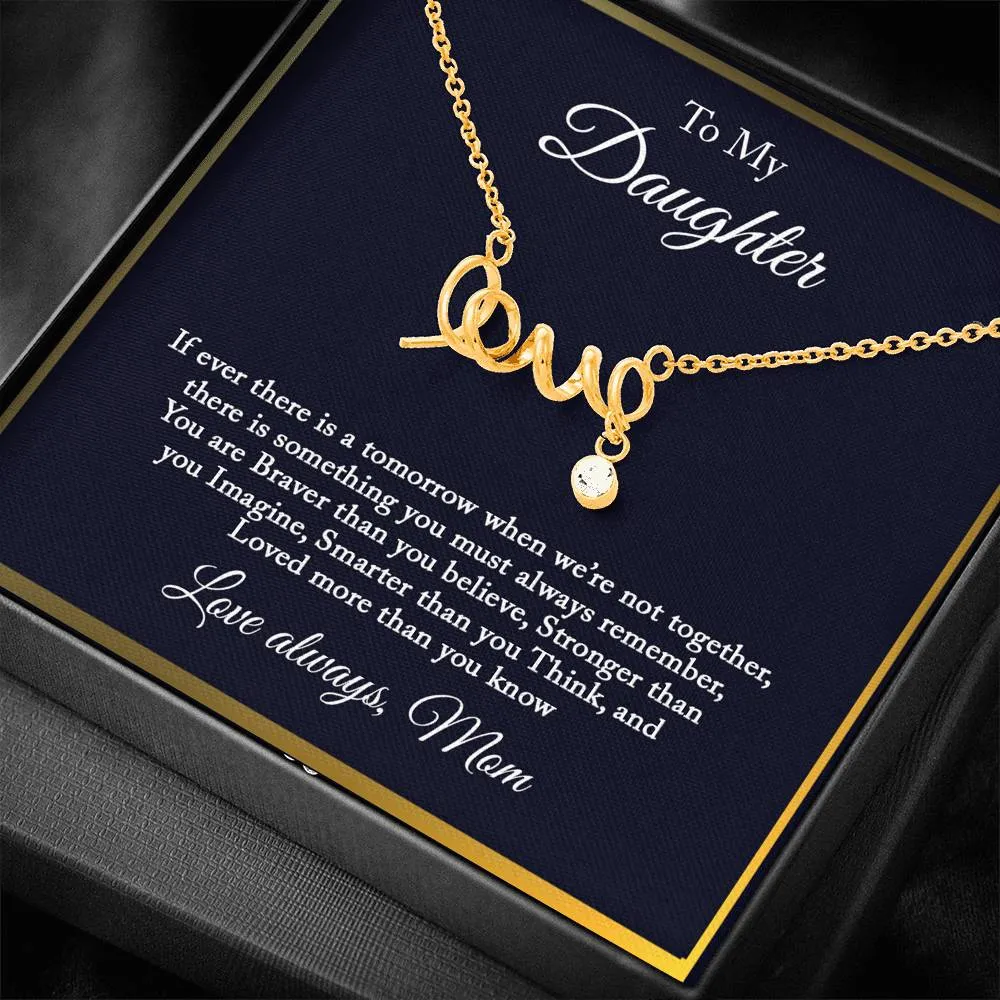 Gift For Daughter From Mom, Daughter Mother Necklace, Daughter Gift From Mom
