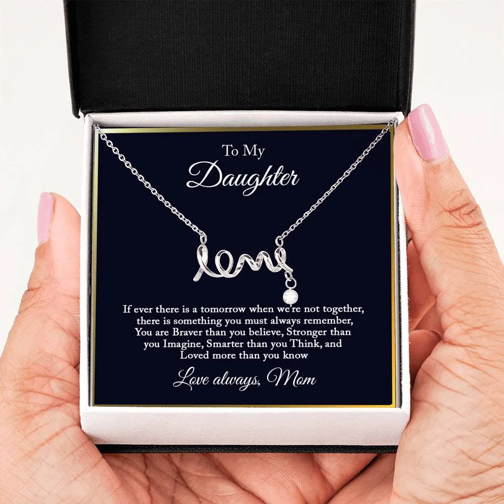 Gift For Daughter From Mom, Daughter Mother Necklace, Daughter Gift From Mom