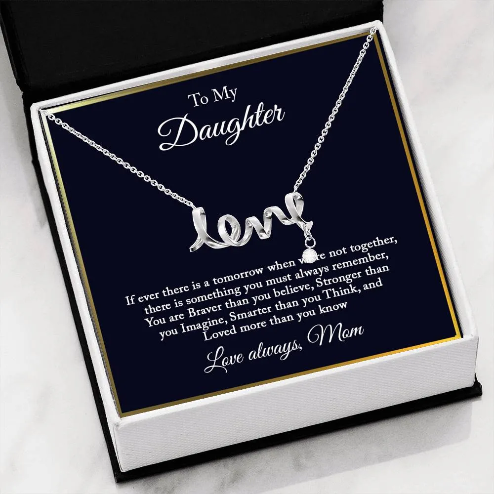 Gift For Daughter From Mom, Daughter Mother Necklace, Daughter Gift From Mom