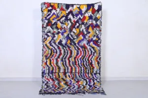 Handwoven Moroccan Rug in Abstract Patterns – 3.7 x 6.3 ft