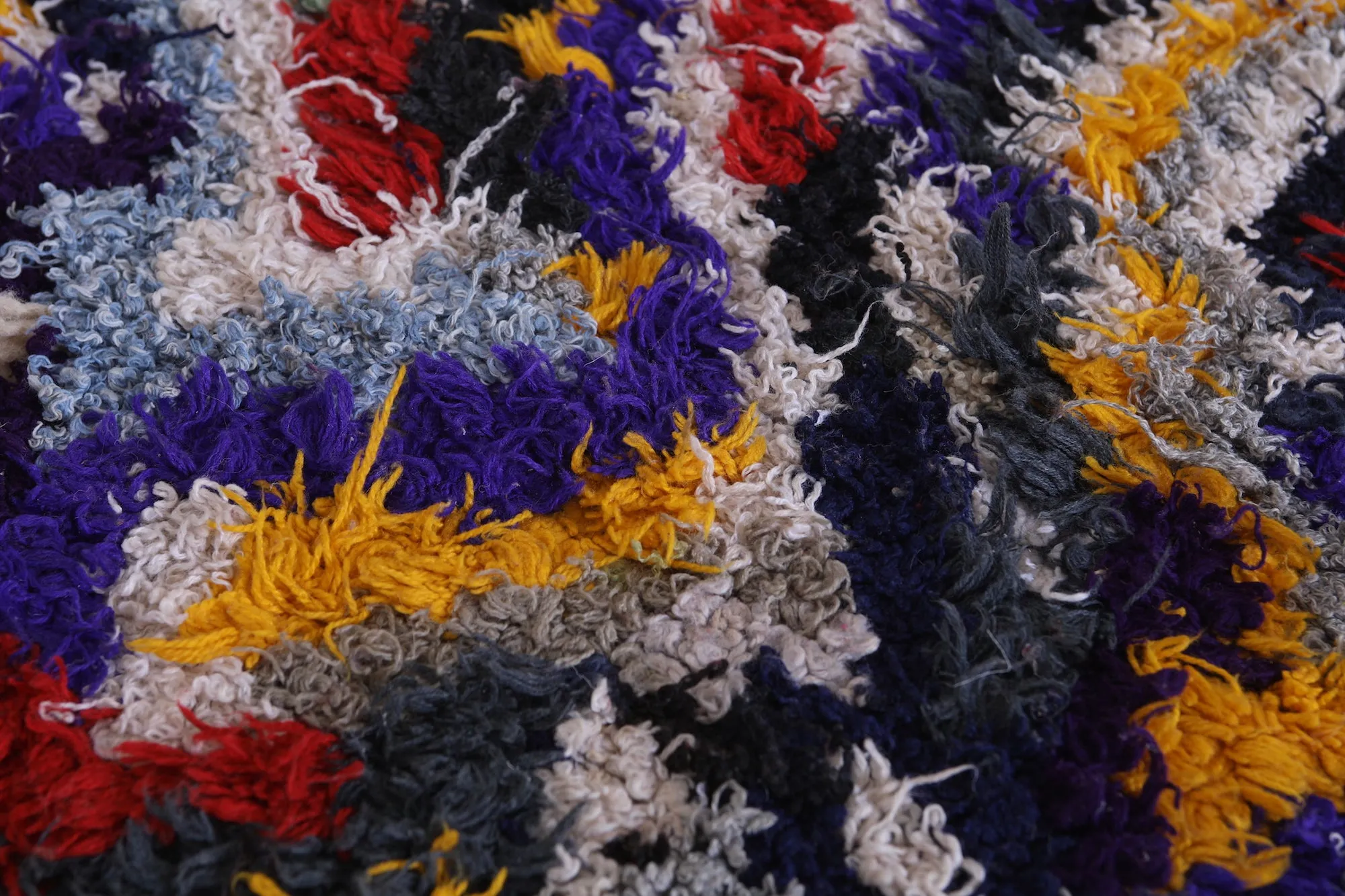 Handwoven Moroccan Rug in Abstract Patterns – 3.7 x 6.3 ft