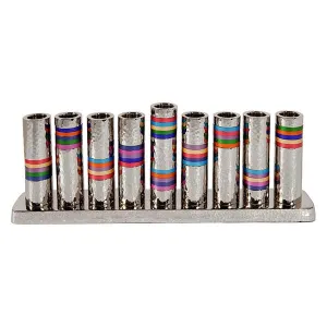Hanukkah Menorah - Rings - Multicolor