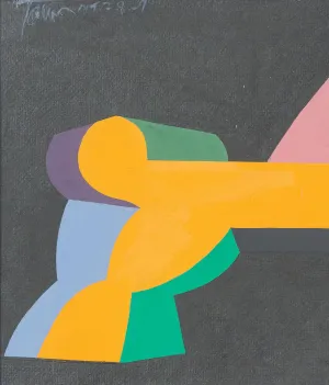 HAROLD TOWN "TOY HORSE" GOUACHE ON PAPER, 1979