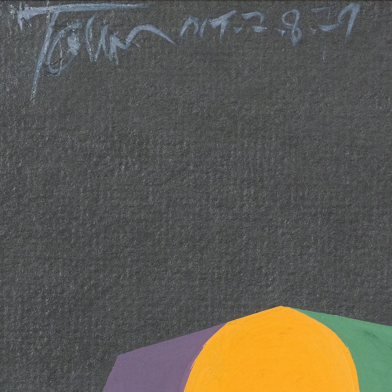 HAROLD TOWN "TOY HORSE" GOUACHE ON PAPER, 1979