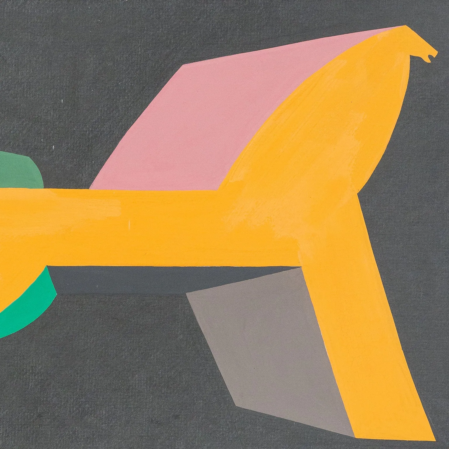 HAROLD TOWN "TOY HORSE" GOUACHE ON PAPER, 1979