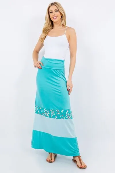 Hazel Blues® | Celeste Color Block Tube Maxi Dress