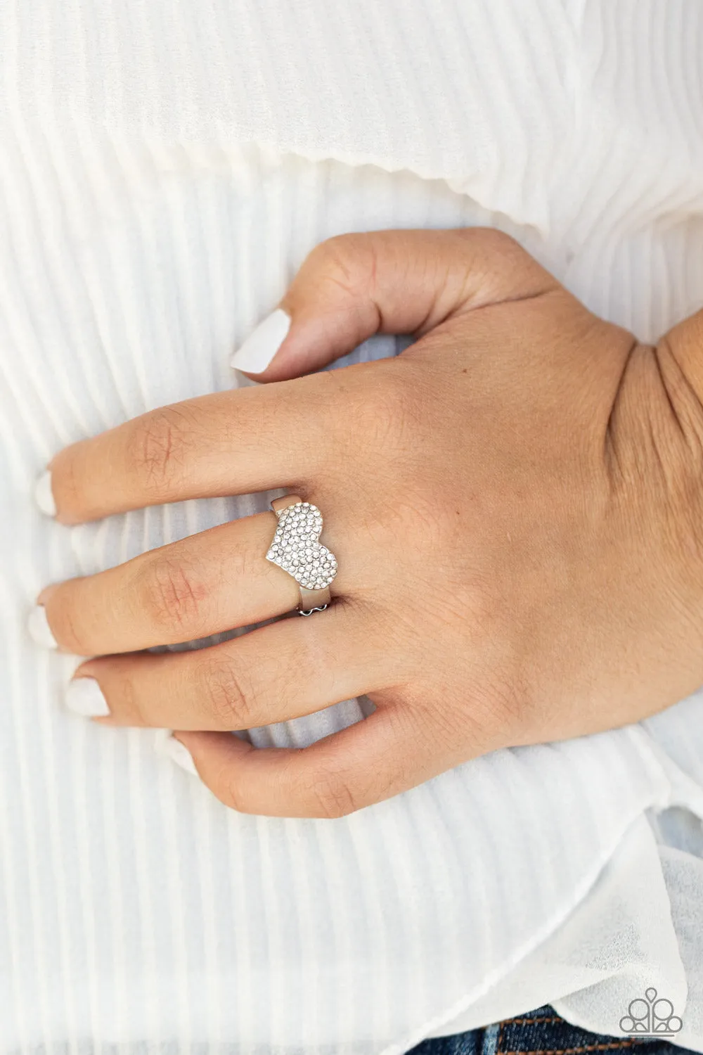 Heart Of Bling - White