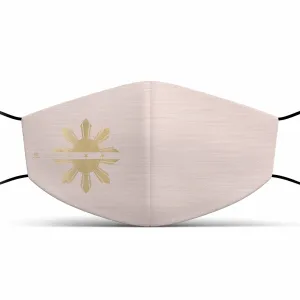 Heathered Pink PI face mask with pocket